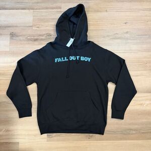 New Fall Out Boy Take This To Your Grave Black Hoodie Size Large Pop Punk Rock